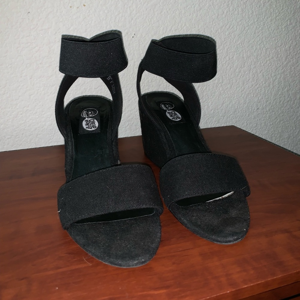 Cheap Monday Ankle Strap Wedge Size 8.5